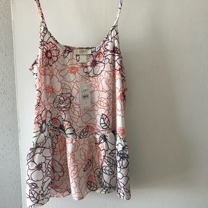 NWT LOFT floral tank!